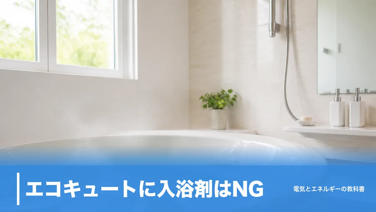 エコキュートに入浴剤はNG？フルオートだけ制限が厳しい理由と使える市販品のアイキャッチ画像