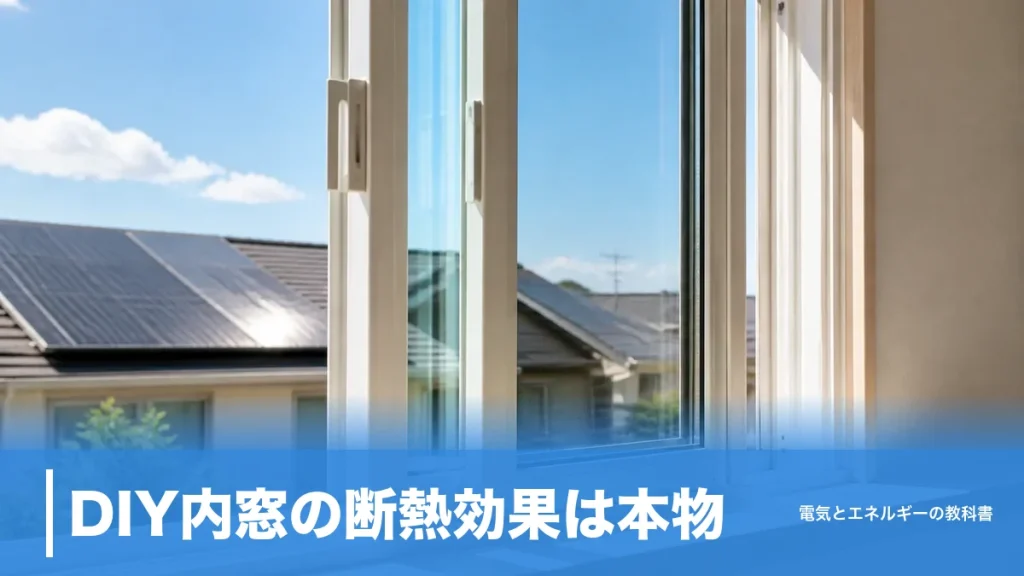 DIY内窓の断熱効果は本物？7,000円の簡易型と本格内窓の差を数字で比較のアイキャッチ画像