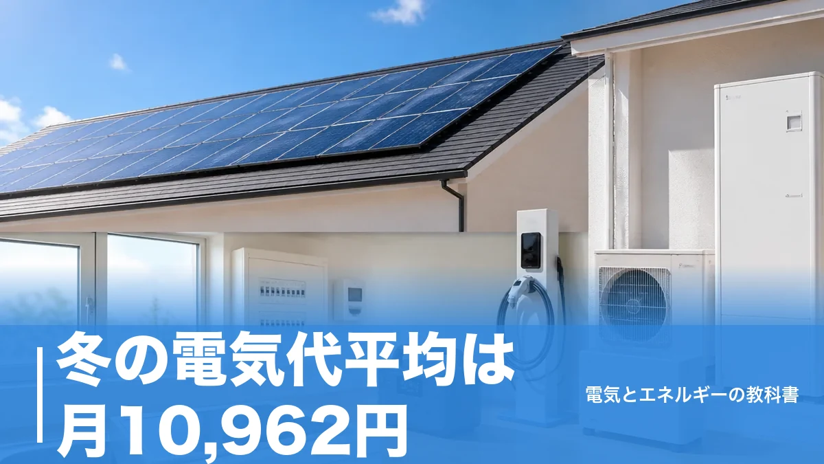 冬の電気代平均は月10,962円？1人9,295円・6人21,041円と地域差の中身のアイキャッチ画像