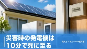 災害時の発電機は10分で死に至る？室内1,600ppmの実測と選び方の正解のアイキャッチ画像