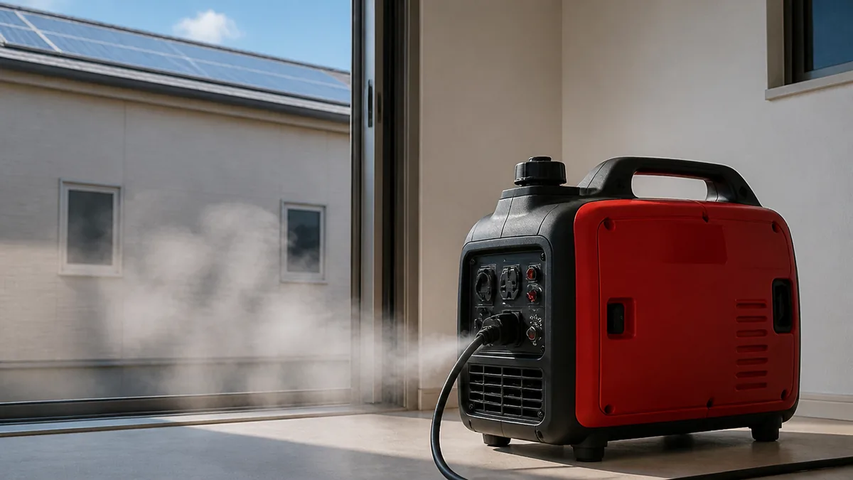 災害時の発電機で最初に知るべきは「排気ガスの速さ」の解説画像