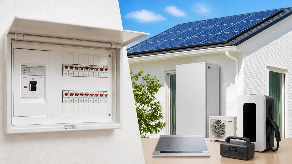 6kVAは何アンペア？「1kVA＝10A」で答えが60Aになる理由の解説画像