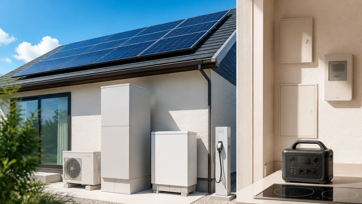 太陽光発電の寿命は「部品ごと」に違う|パネル・パワコン・蓄電池の3本立ての解説画像