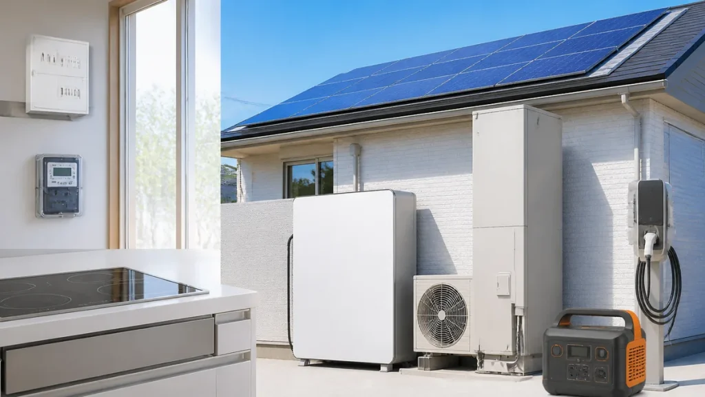 オール電化蓄電池は元が取れる？平均210.1万円と自家消費率67.9%で見る向く家のアイキャッチ画像